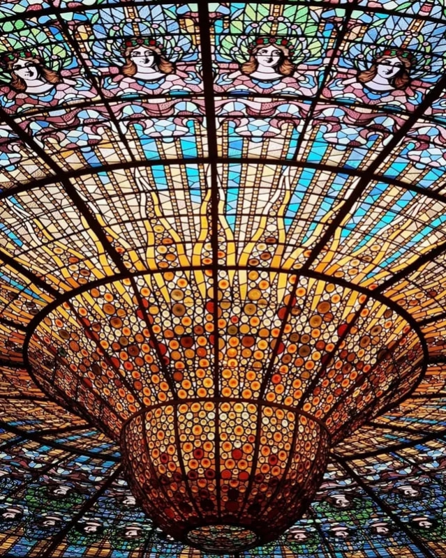 تالارموسیقی کاتالان در بارسلون اسپانیا Palau de la Música Catalana 